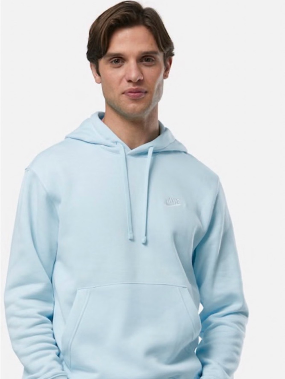 Nike Men’s Pale Blue Pullover Hoodie